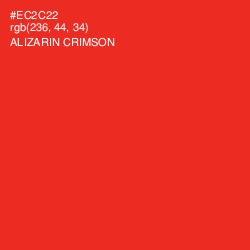 #EC2C22 - Alizarin Crimson Color Image